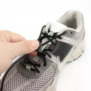 운동화 착용 간편 길이조절 원터치 신발끈 블랙