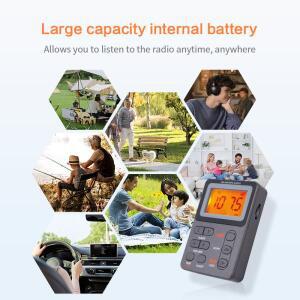 FM/AM 휴대용 호환 미니 라디오 다기능 MP3 3.5헤드폰 잭 내장 스피커 고 음질