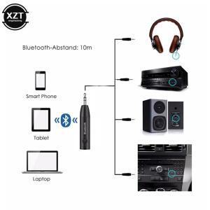 3.5mm Bluetooth 5.0 수신기 무선 미니 잭 AUX 핸즈프리 스테레오 음악 오디오 어댑터 차량용 호환 키트 헤