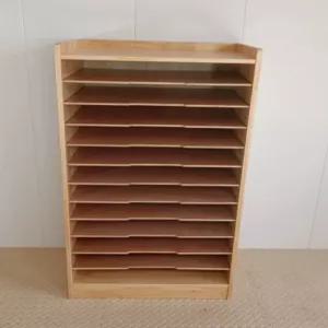 스케치북장 종이 정리함 도면 수납함 스케치북 미술 도화지 지류 교구 원목 서류함 서류