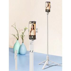 1700mm 셀카봉 무선 폰 삼각대 확장형 스탠드 접이식 모노포드 스마트폰용 호환 밸런스 안정 촬영