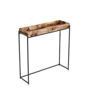 폭25 우드 테이블 서랍형 틈새 나무콘솔 엔틱 인테리어 복도 앤틱콘솔 다크 현관