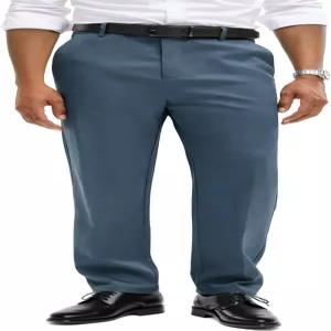 컴데비스 남성 클래식 핏 드레스 바지 주름 방지 슬랙스 직장 골프 비즈니스 캐주얼