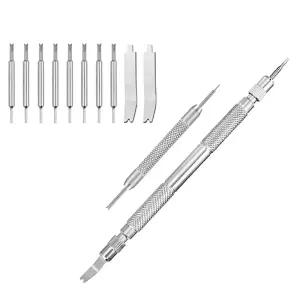 Selizo 스프링 바 도구 시계 링크 제거 키트 사용 설명서 포함 수리 밴드 조정 교체 크기 위한 핀