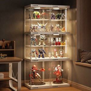 피규어 진열장 케이스 화이트 장식장 투명 5단