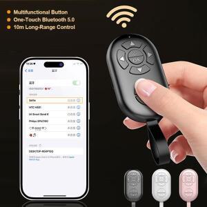 8버튼 Tiktok 비디오 페이지 터너 용 호환 무선 핸드폰 셀카  셔터 충전식 블루투스 호환 리모콘