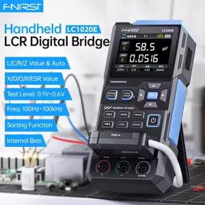 FNIRSI LC1020E 휴대용 디지털 브리지 LCR 자동 범위 조정 인덕턴스 커패시턴스 저항 측정 도구
