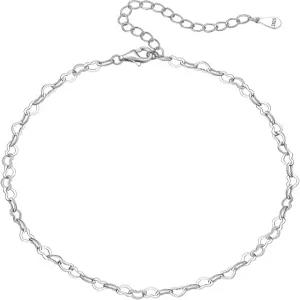 여성용 시크실버 925 스털링 발목 팔찌 해변 파티용 심플 쿠반 링크/피가로/트위스트 로프 체인 발찌 선물