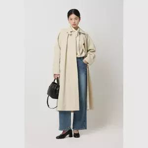 시슬리 래글런 슬리브 오버핏 트렌치코트_SACT01511BE 457463