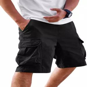 런카티 남성 카고 반바지 치노 코튼 드로스트링 캐주얼 여름 트윌 아웃도어