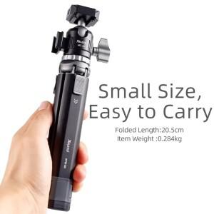 XTD30-MC22 미니 듀얼 콜드 슈 볼 헤드 삼각대 DSLR 미러리스 카메라용 호환 확장형 데스크탑 브래킷 스코