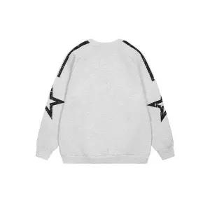 여자 맨투맨 국조표 스트리트 빈티지 레터링 프린트 라운드 커플 루즈핏 트레이닝 가을 긴팔 원픽3