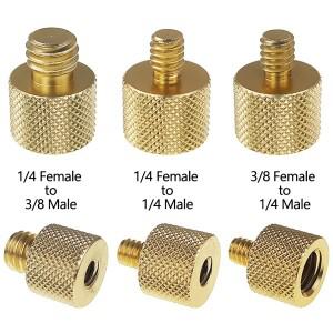 범용 호환 카메라 변환 나사 삼각대 볼헤드 퀵릴리즈 마운트 어댑터 1/4-3/8 인치