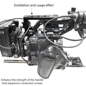 소니 호환 FX6 카메라 케이지 리그  키트 V-마운트 탑 핸들 포함