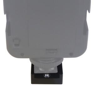 콜드 슈 어댑터 1/4 나사 안전 360 DSLR 카메라 케이지 리그 플레이트 용 호환 회전식 퀵 릴리스 마이크 모