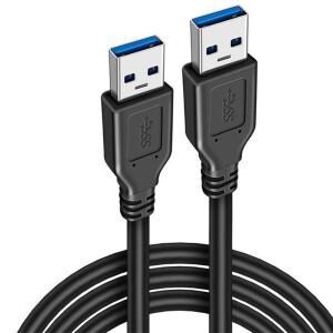 0.5/1/1.5m USB A 타입 수컷 수컷 듀얼 2.0 케이블 PC 라디에이터 하드 디스크 웹캠 카메라 데이터 전송 연