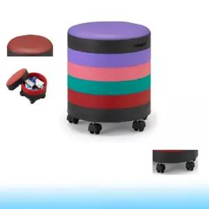 수납 원형 스툴 의자 보조의자 보조 인테리어 수납스툴 벤치 현관 카페 깡통 식당 원형