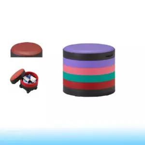 화장대 깡통 스툴 수납 보조 인테리어 거실 스톨 드럼통 깡통 간이 의자 원형