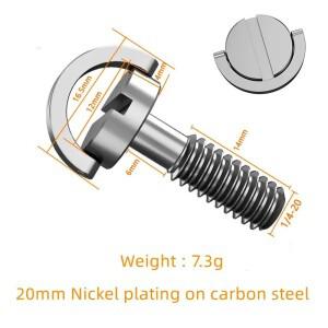 30mm 26mm 롱 긴 생크 1/4 카메라 나사 어댑터 삼각대 모노 포드베이스 플레이트 조작 호환 액세서리 용 호