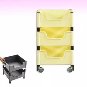 3단 리빙 박스 리빙박스 다용도 정리 정리함 모자 서랍장 조명 수납 3단