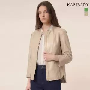 카시바디 프리미엄 양가죽 노카라 집업 레더 자켓 457632