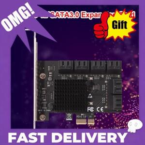 SA3112J PCIE 어댑터 12포트 6Gbps PCI-Express X1 - SATA 3.0 컨트롤러 카드 라이저 확장 카드 컨트롤러