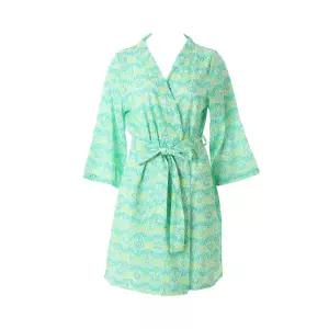 [롯데백화점]비너스 [이월행사]숏가운 힙라인 기장 수입원단 면 레이온 로브가운 겉가운[VDW5022A]