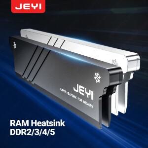 JEYI RAM 방열판 쿨러 (DDR2 DDR3 DDR4 DDR5용 열 패드 포함) - PC 메모리 쿨링 키트, 데스크탑 컴퓨터 방