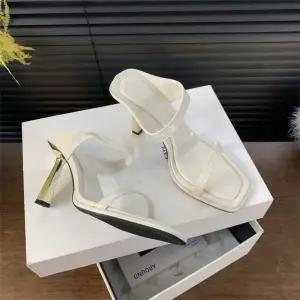 여친 여사친 여름 스틸레토 신작 레오파드 슬리퍼 프렌치 웨지힐 샌들 슈즈 하이힐 원픽2