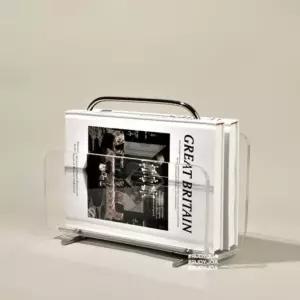 아크릴 매거진랙 미니멀 전시 거실 투명 책꽂이 잡지꽂이