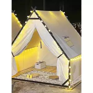 방갈로텐트 2.5x2.5 주택형태 글램핑 마당 철프레임(바닥제외)