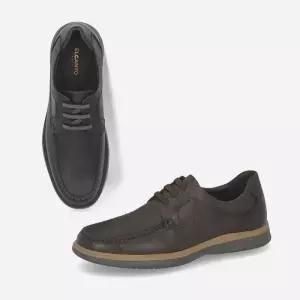 엘칸토 HC03 남성 캐주얼화 소가죽 경량 쿠션 밴딩끈 체크프린팅 데크슈즈 LCMC73U413