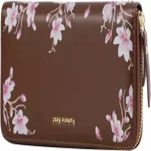 포멜로 베스트 여성 지갑 RFID 차단 가죽 멀티 신용카드 대용량 손목시계 긴 주위에 지퍼가 있습니다