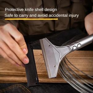 휴대용 청소 칼 스테인레스 벽지 페인트 타일 바닥 스크레이퍼 리무버 날 가정용 도구