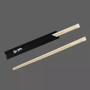 반포장 대나무젓가락 24cm 500개입 검정 일회용 식당 업소용
