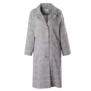[펠리체조수니](의정부점)마혼방 체크 롱 자켓(FLMJ215)