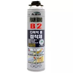 테온셀 일신 B2 다목적 폼접착제 폼본드 IS-1500 건타입 800ml 건축단열제 지붕 벽체 천장 우레탄폼 스티로