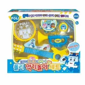로보카 폴리 악기 놀이 세트 1개 기타 탬버린 트럼펫 악기놀이 장난감 크리스마스 어린이날 선물 교구