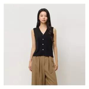 시슬리브이넥 린넨 니트 베스트 SC73541 1047646