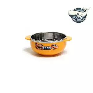 [에이치플러스몰]유아 전용 스텐공기 아기 이유식 그릇 또봇