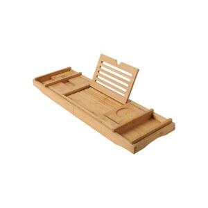 사무실용 반신욕 접이식 책받침 나무 테이블 소품 거치대 욕조 원목 트레이 욕조트레이