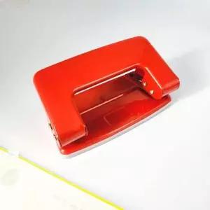 펀칭기 2구 빨강색 셀프 제본