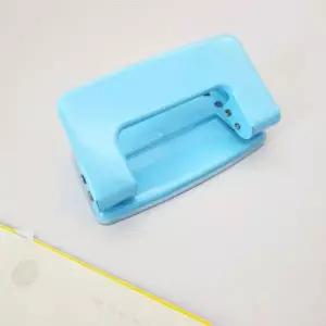 셀프제본 2구 펀칭기 스카이블루