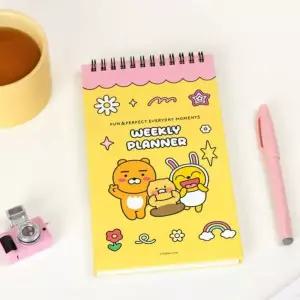 세로형 스케쥴러 카카오프렌즈 위클리 플래너 일정 주