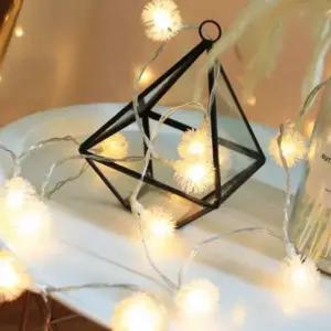 눈꽃 모양 전구 와이어 6미터 장식용 줄 조명 ELD 점멸 장식용전구