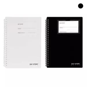 데이스토리 심플포켓스프링노트A5 블랙 80매(154x225)