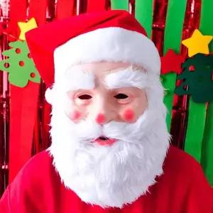 TBZ 축제파티 크리스마스 산타 모자 가면세트 할로윈용품