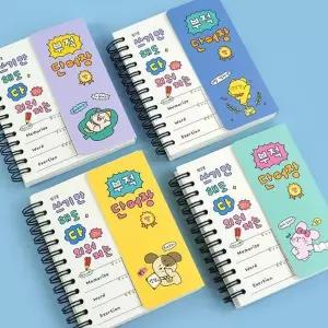 핑크풋 영단어 암기용 포켓 카드 학습장 메모 수첩