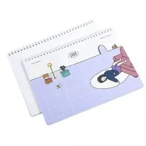 핑크풋 월간 스케줄러 기록장 업무용 일기장 만년형 플래너 사무용