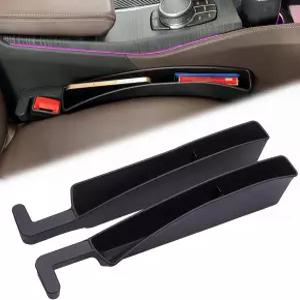 2팩 카시트 갭 필러 정리함 듀얼 시트와 트렁크용 수납 있는 슬롯 세단 SUV 사이의 사이드 콘솔 자동차